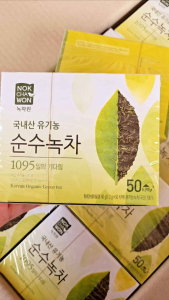 💚แท้/On Sale💚Nokchawon Organic Green tea 50 ซอง ชาเขียวเกาหลีแท้100% ดื่มดีมาก