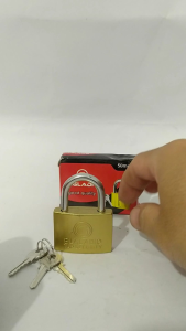 Kunci gembok Elgladio kuning ukuran 50 mm model terbaru