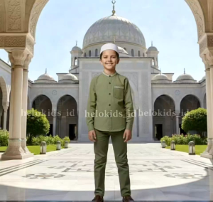 Baju Koko Anak Laki-laki Muslim Baju Muslim Anak Lengan Panjang