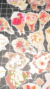 Boquet Flower Sticker Aesthetic cartoon Flower sticker for scrap book laptop guitar