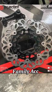 Piringan Cakram Disc 260mm Model Psm Floating Scarlet Original Pnp Vario 150 New Dan Vario 125 New 2023 Khusus Lubang Disc 5 Scarlet Racing Black Edition
