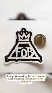 FALL OUT BOY ROCK N ROLL BAND VINYL STICKERS