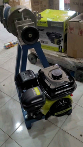 Mesin Bumbu Stainles 8Inch Bumbu Basah+Mesin Penggerak 9.0HP PRO-QUIP Siap Pakai