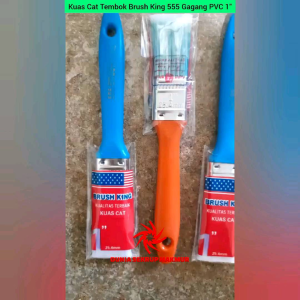 Kuas Cat Brush King 1" Inch / Kuas Cat Nylon Gagang PVC 2.5CM