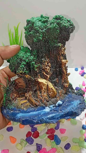 aquarium Aquascape ornamen hiasan aquarium Thema pohon bonsai handmade