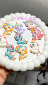 aneka manik clay tanpa lubang motif unicorn disney manik manik bahan diy