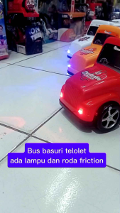 Mainan Anak Mobil Mobilan Bis Bus Telolet Basuri Lampu Nyala dan musik