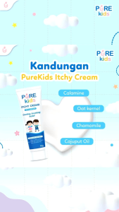 pure kids itchy cream krim gatal bentol salep untuk gatal bentol anak dan bayi krim biang keringat krim ruam anak dan bayi