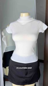BUY 1 + GET 2 FREE (3PCS) Maurel Turtle Neck Basic Top For Women Comfortable Womenswear