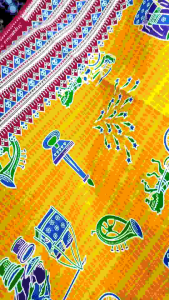 Kain Batik Ondel ondel Katun khas Jakarta /Bahan Batik premium ondel ondel (hrg 1 mtr)