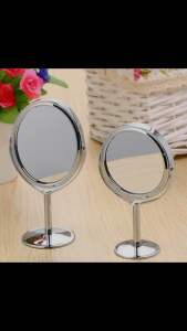 Gương (Kiếng) Inox Cao Cấp Trang Điểm Để Bàn - Gương Cho Phái Nữ Soi Gương Làm Đẹp Gương Xoay 360 Độ Linh Hoạt Men Gương Sáng Bóng