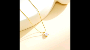 Xp.id - Kalung Wanita Titanium Liontin Tetes Air Gold Anti Karat