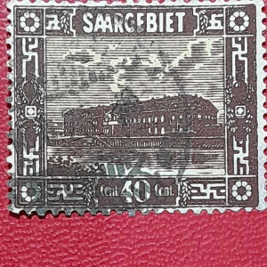 Prangko Jerman Koloni Kuno Jadul 40 Cent SAARGEBIET Tahun 1923 USED
