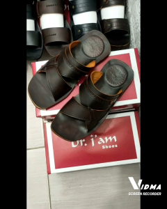 SANDAL KULIT PRIA DR. IAM 4008 COKLAT (PRODUKSI SENDIRI)