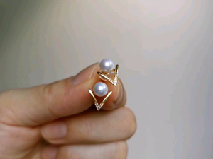 DaVee | Pearl earrings gold plated earrings