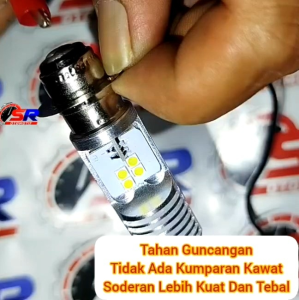 Lampu Depan LED Motor Kawasaki Kaze VR Soket H6 T19 AC/DC 12 Volt Pengganti Dop/Bohlam Standar