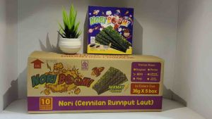 Noriboom Snack Rumput Laut Rasa Berbeque Isi 12 Pcs Perbox Termurah