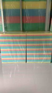 ฟองน้ำฉาบปูน ฟองน้ำสีรุ้ง ฟองน้ำล้างรถ หนา 1 นิ้ว เกรด A ตราปลาทอง 100 แผ่น/แพ็ค ทนทาน ส่งไว