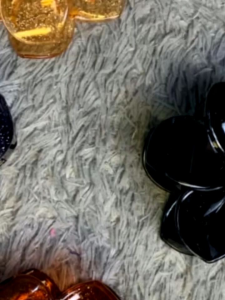 Jeday Rambut - jepitan rambut 1 lusin (12 pcs) model sakura motif Glitter Barang Imporr