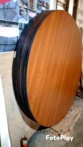 Bundling Package 3 unit Meja Bulat D120 T75 Lipat otomatis Standard Hotel Ballroom Conference