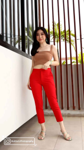 Celana Panjang Wanita/Celana Pensil Wanita Kode 9017 Bahan Paragon Real Pic