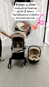 Embix ตะกร้าคาร์ซีท i - yumi i - fitto ระบบ i-size แรกเกิด-15 เดือน ใช้ได้ตั้งแต่ความสูง 40-85 cm.รองรับน้ำหรักเด็ก ได้ถึง 13 kg.(ประกัน 4 ปี)