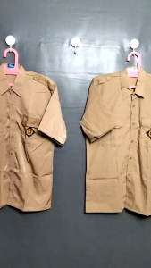 Baju Pramuka Pendek Cowo SDSMPSMA Baju Pramuka Pendek Bahan Oxford