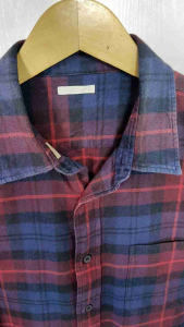 Kemeja Flanel "Global Uniqlo" GU Original Second Size L