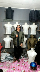 Jaket Kicksoogar Original Bomber Pria Zipper Casual Hijau