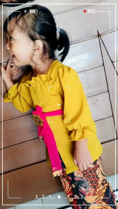 Kebaya anak TK SDSMP model pipilsabrina.kebaya cantik(HANYA KEBAYA)