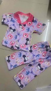 11-43kg Cần Thơ- Bộ pizama bé gái tay ngắn quần dài thun lạnh 3D loại 1 mềm mịn mặc siêu êm bền đẹp 119