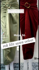 Rok lilit saten velvet