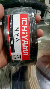 KABEL LISTRIK/KABEL TEMBAGA MURNI NYA ICHIYAMA 15mm 50 YARD 50Meter ASLI TEMBAGA MURNI UDAH BER SNI biasa nya di pakai untuk istalasi listrik tidak mudah ngelupas aman untuk pemakaian jangka lama
