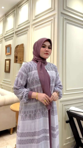 NEW ARRIVAL ADELIA DRESS SET HIJAB TERBARU BAHAN FULL CERUTY MOTIF KOMBINASI FURING CERUTTY POLOS// GAMIS SET HIJAB TERBARU BEST SELLER