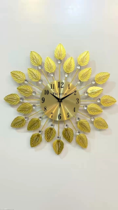 Jam Minimalis Polorio Type A89 - UK 45CM x 45CM - Bahan Metalglass