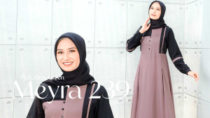 Baju Muslim Seply Meyra dan Gissel Series Dress Anggun Bahan Nyaman tidak Tebal