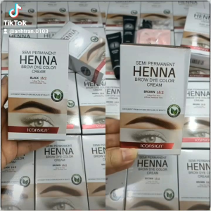 Nhuộm Lông Mày HENNA Cao Cấp chiết xuất vỏ cam (An toàn cho da nhạy cảmkhông đỏ da)