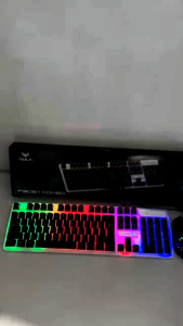 Keyboard Mouse 12000 DPI Gaming Combo Aula F3061 Membrane RGB Light Original Bergaransi