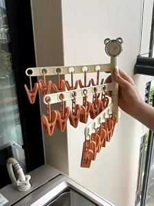 免打孔可折叠袜子架