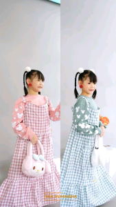 MONITA SET - SET ANAK KEKINIAN BY NIA RUMAISHA || MAT. INNER COTTON COMBAD || MAT. OVERAL KATUN