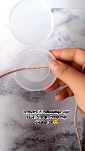 Box Case Kotak Kabel Putar Bulat Organizer Perapih Cable Data Organizer