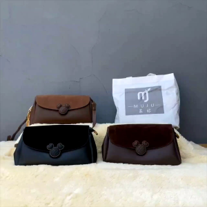 Tas Bahu Wanita Import Semi Rantai Shoulder Bag Cewek Kulit Pu 226033