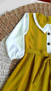 Terbaru Gamis Konbinasi Anak Perempuan Usia 1-9Tahun Bahan Crinkle Airflow Premium