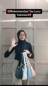 MARIONE - HEBBY ( TALI DI CAT YA ) LEBIH PREMIUM YA Tas Selempang Wanita shoulder Bag tas wanita DAPAT 2 TALI best seller Bahan Kanvas  - MARIONE HEBBY SERIES