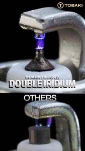 TOBAKI SPARK PLUG DOUBLE IRIDIUM】 Y15ZR|Y16ZR COLD| LC135|NVX155|NMAX RS150R|RSX150|VARIO150|EX5|KRISS