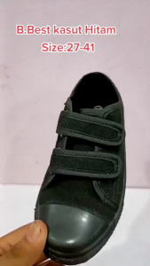 B.Best Kasut Hitam Sekolah/Black School Shoe=Size: 27-41