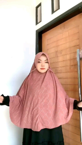 Hijab Khimar Jumbo Tali Pet Antem Premium Matt Jersy Jaguar/Hijab Instan Jumbo Harian XL/Khimar Instan Aisyah Tali Jumbo