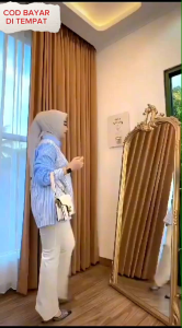 ATASAN KEMEJA WANITA TERBARU ARUNI BLOUSE SALUR KOMBINASI BRUKAT PREMIUM