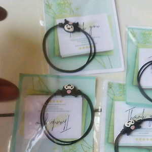 1pc Gelang Sanrio/Kuromi / Gelang Tali Bandul Sanrio/Kuromi