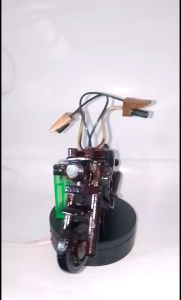 COD miniatur kayu harleydavidson souvenir hiasan sethadiah